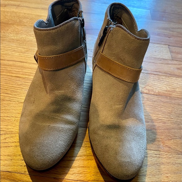 Sam Edelman Suede Western Ankle Booties - Picture 3 of 4
